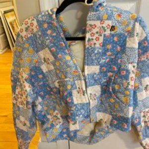 NWOT Teddy Fresh Women's Quilted Zip Hoodie